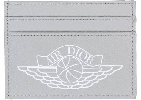 dior x jordan card holder|Dior x Jordan Wings Card Holder (4 Card Slot) Grey .